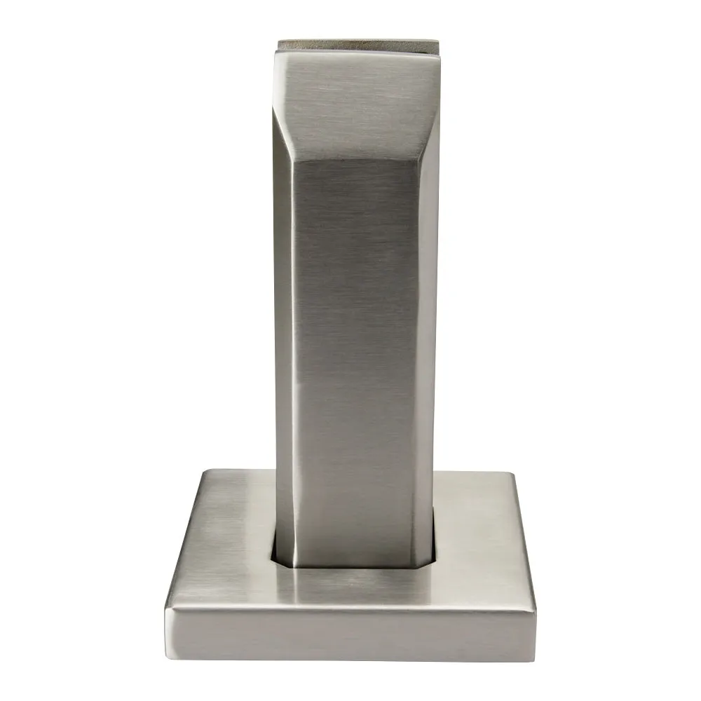 316 Stainless Steel Glass Spigot Square Base To Suit 8-15mm Glass