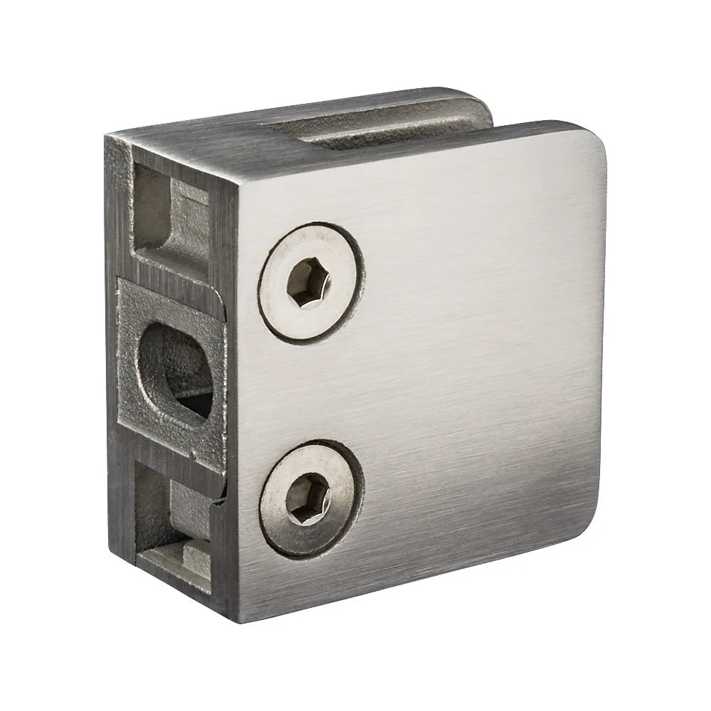 316 Stainless Steel Square Type Glass Clamp 45 x 45 x 27mm To Suit Flat Post