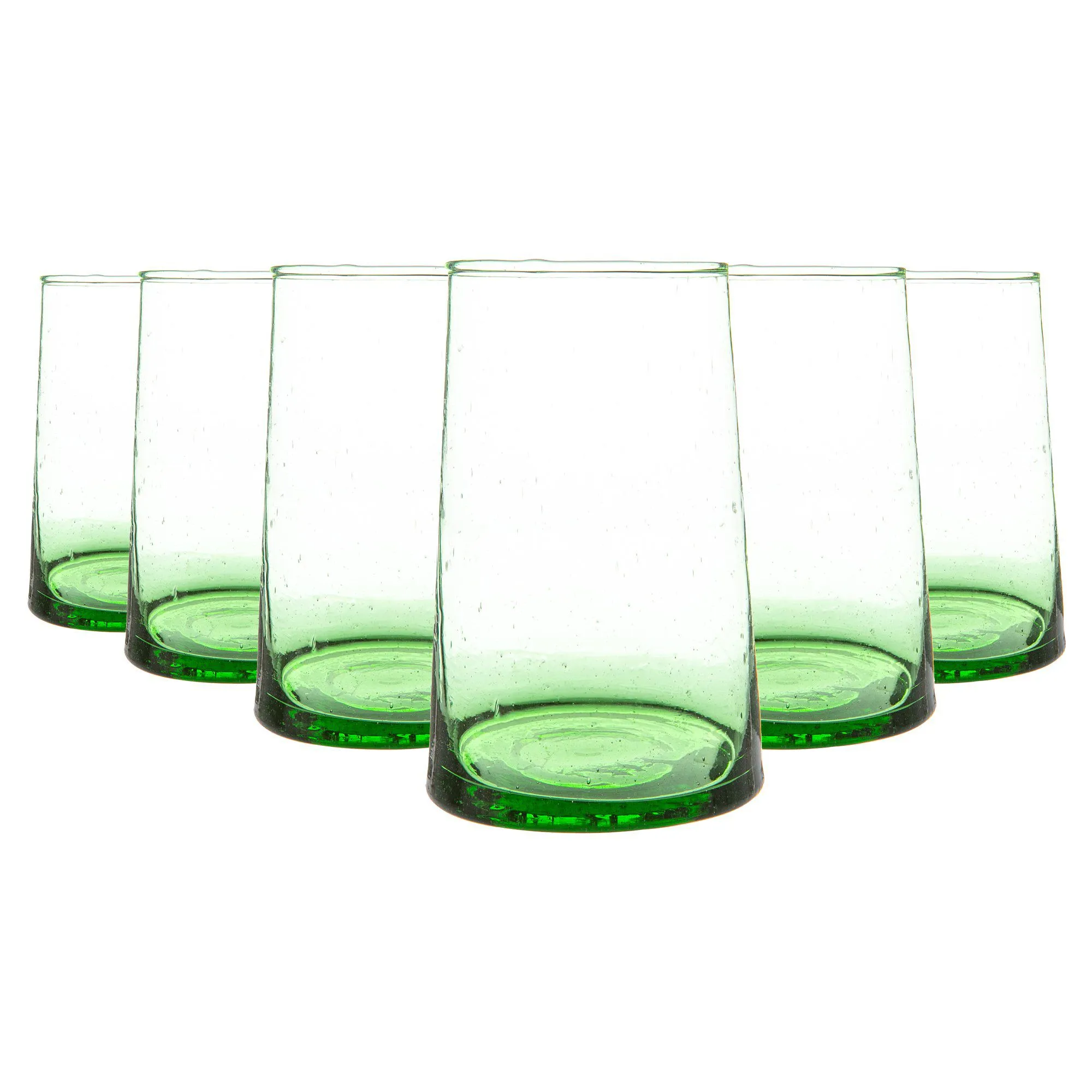 320ml Merzouga Recycled Highball Glasses - Pack of Six - By Nicola Spring