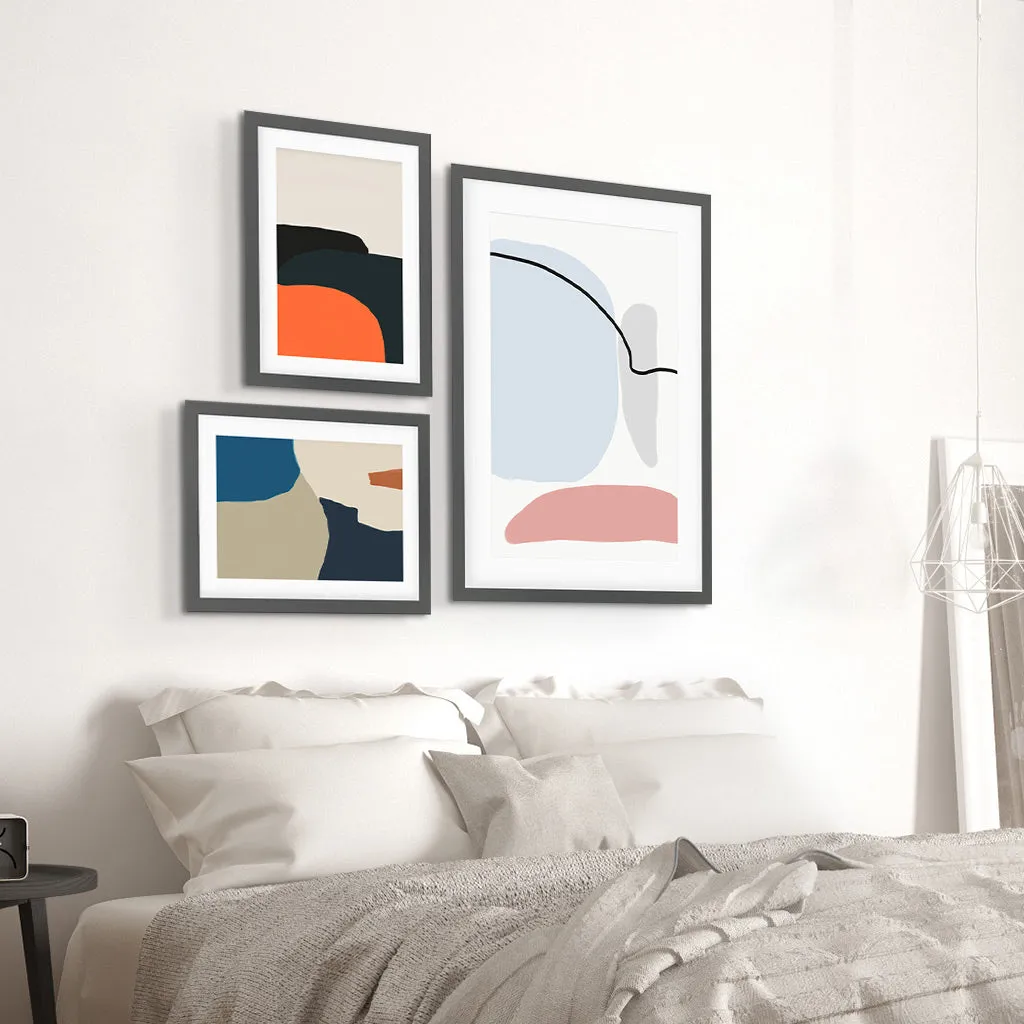 Abstract Shapes Gallery Wall Art