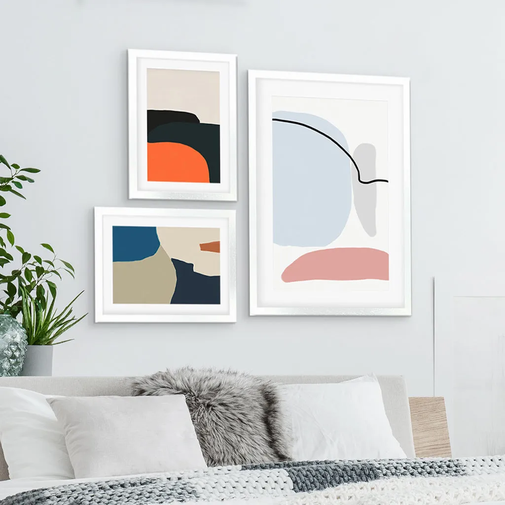 Abstract Shapes Gallery Wall Art