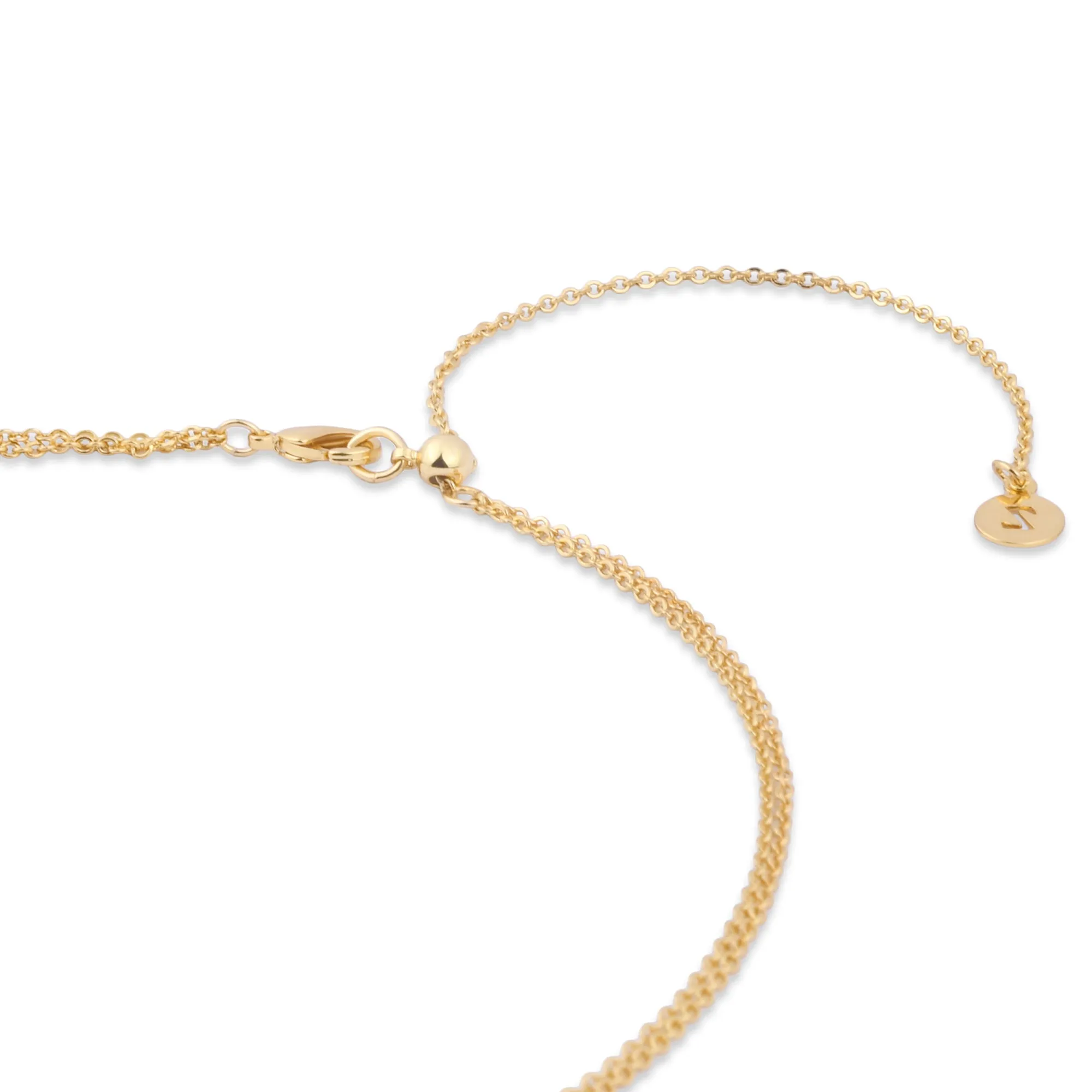 Accessorize London Women's Z Real Gold Plated Long Layered Necklace