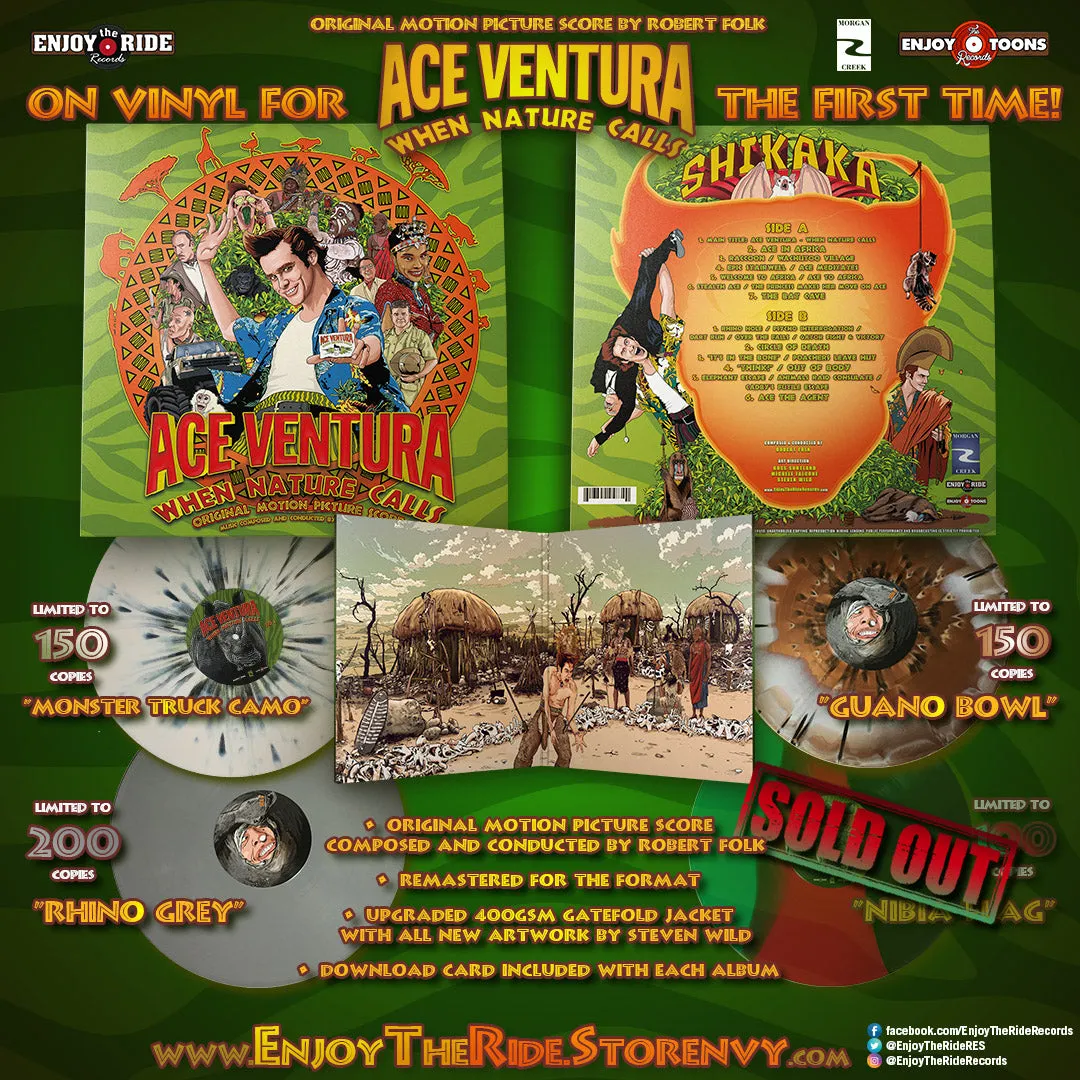 ACE VENTURA: WHEN NATURE CALLS Soundtrack (ETT014/ETR070)