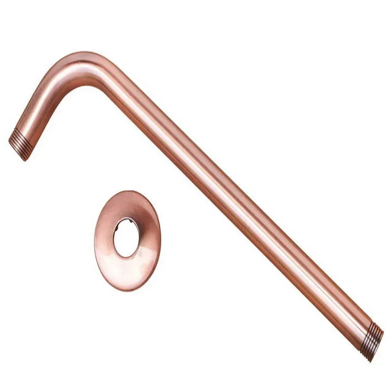 Antique Copper Brass Shower Head Extension Pipe Long Shower Arm