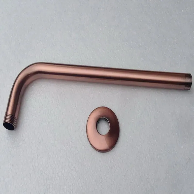 Antique Copper Brass Shower Head Extension Pipe Long Shower Arm