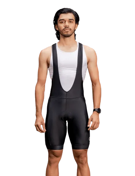 Apace Explore Mens Cycling Bib Shorts (Ebony Black)