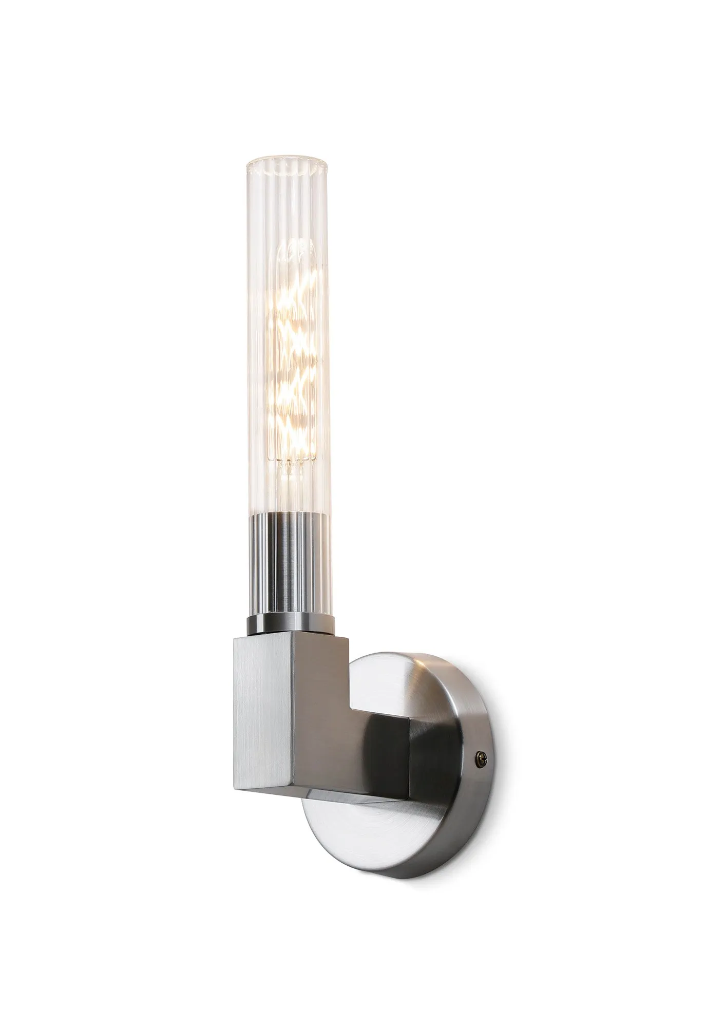 Asmeen 1 Light Wall, E27, IP44, Antique Brass/Satin Nickel/Satin Black Finish