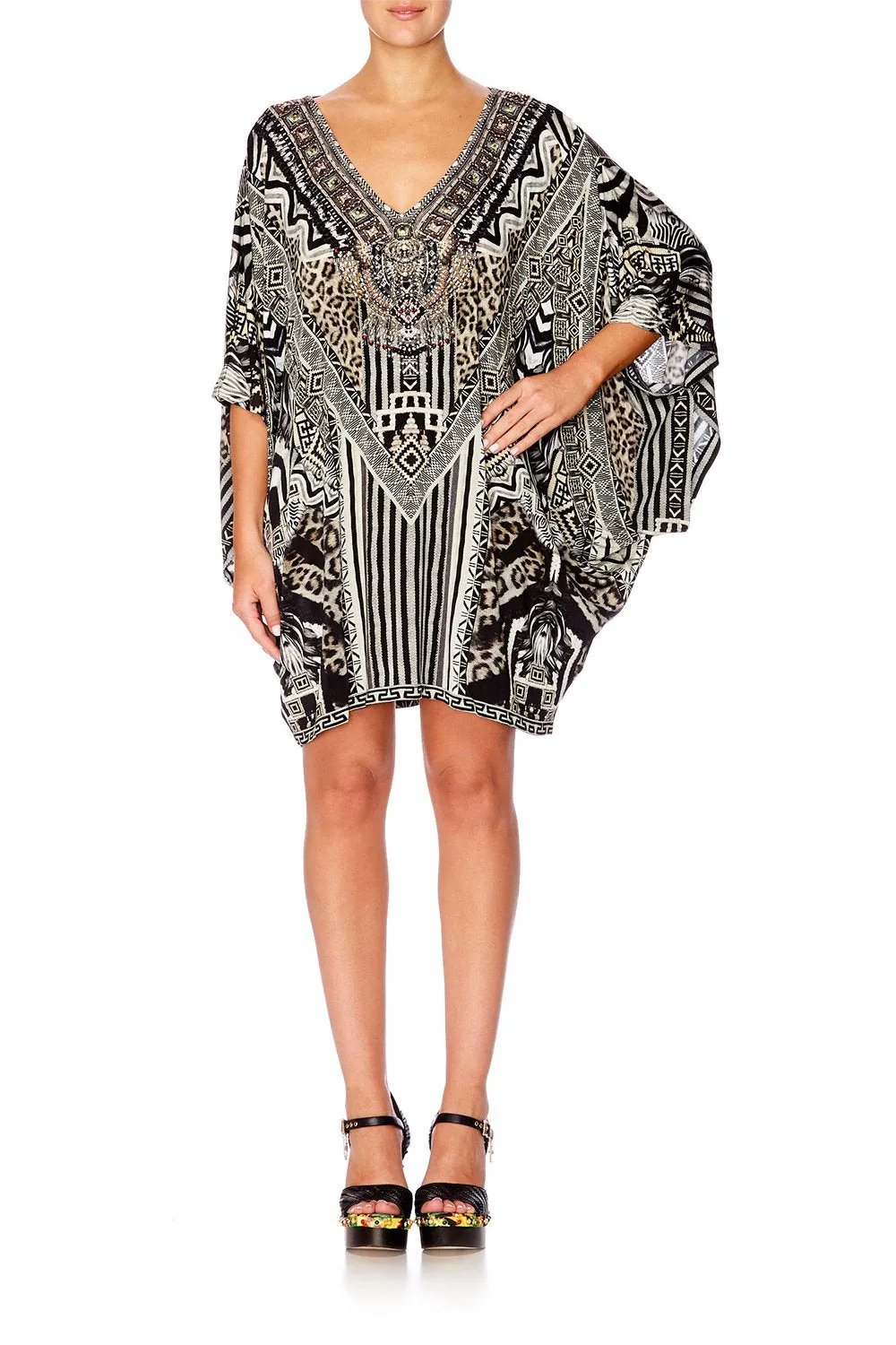 BAT SLEEVE DRESS TRIBAL THEORY