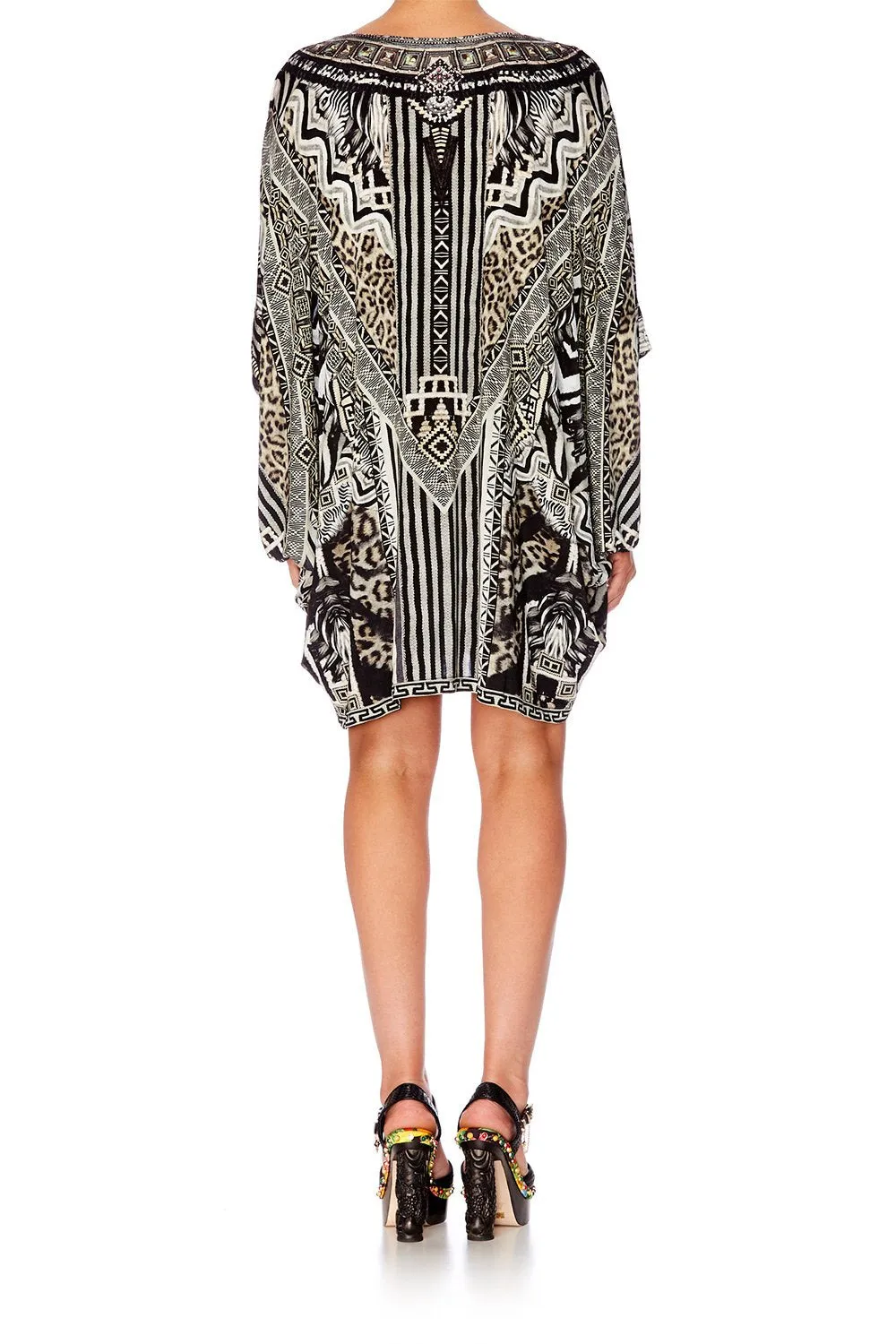 BAT SLEEVE DRESS TRIBAL THEORY