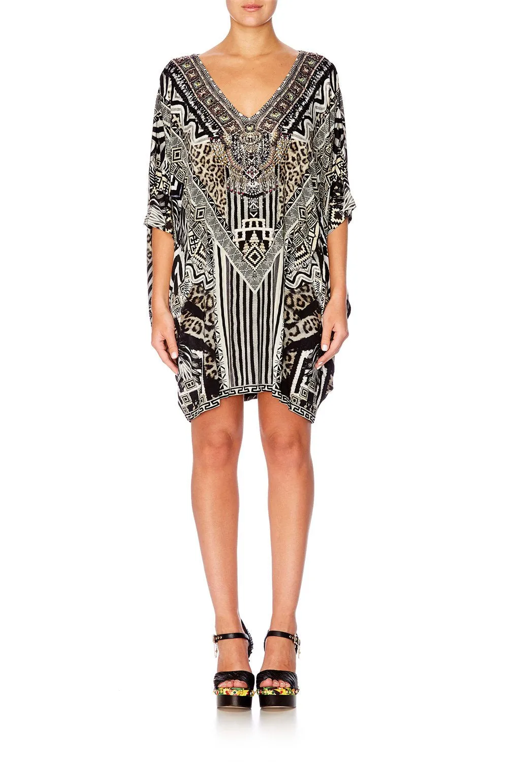 BAT SLEEVE DRESS TRIBAL THEORY