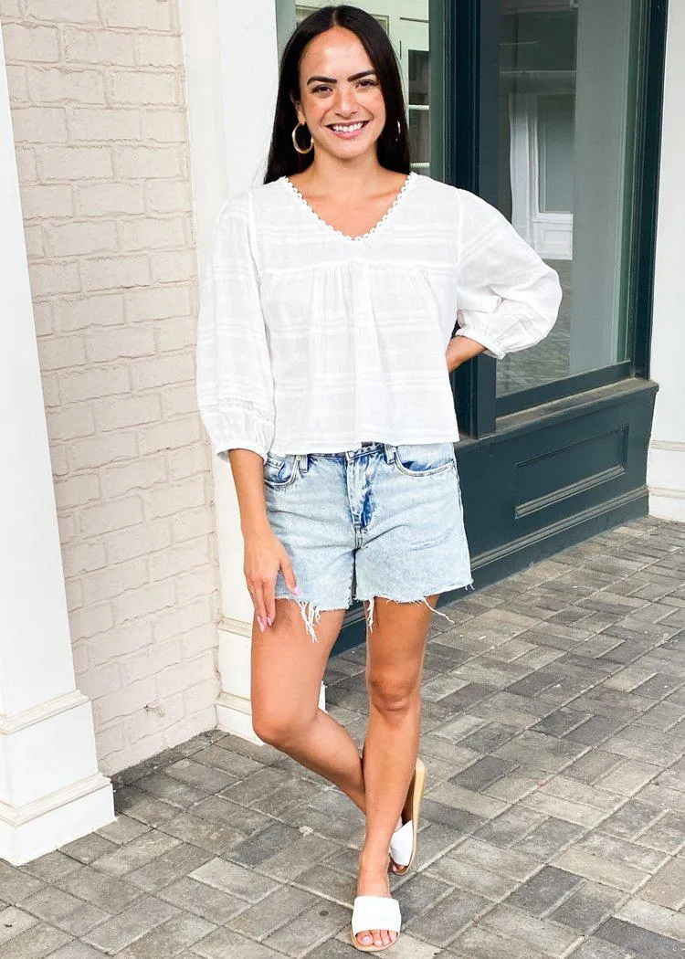 BB Dakota X Steve Madden Summer Mood Top-White ***FINAL SALE***