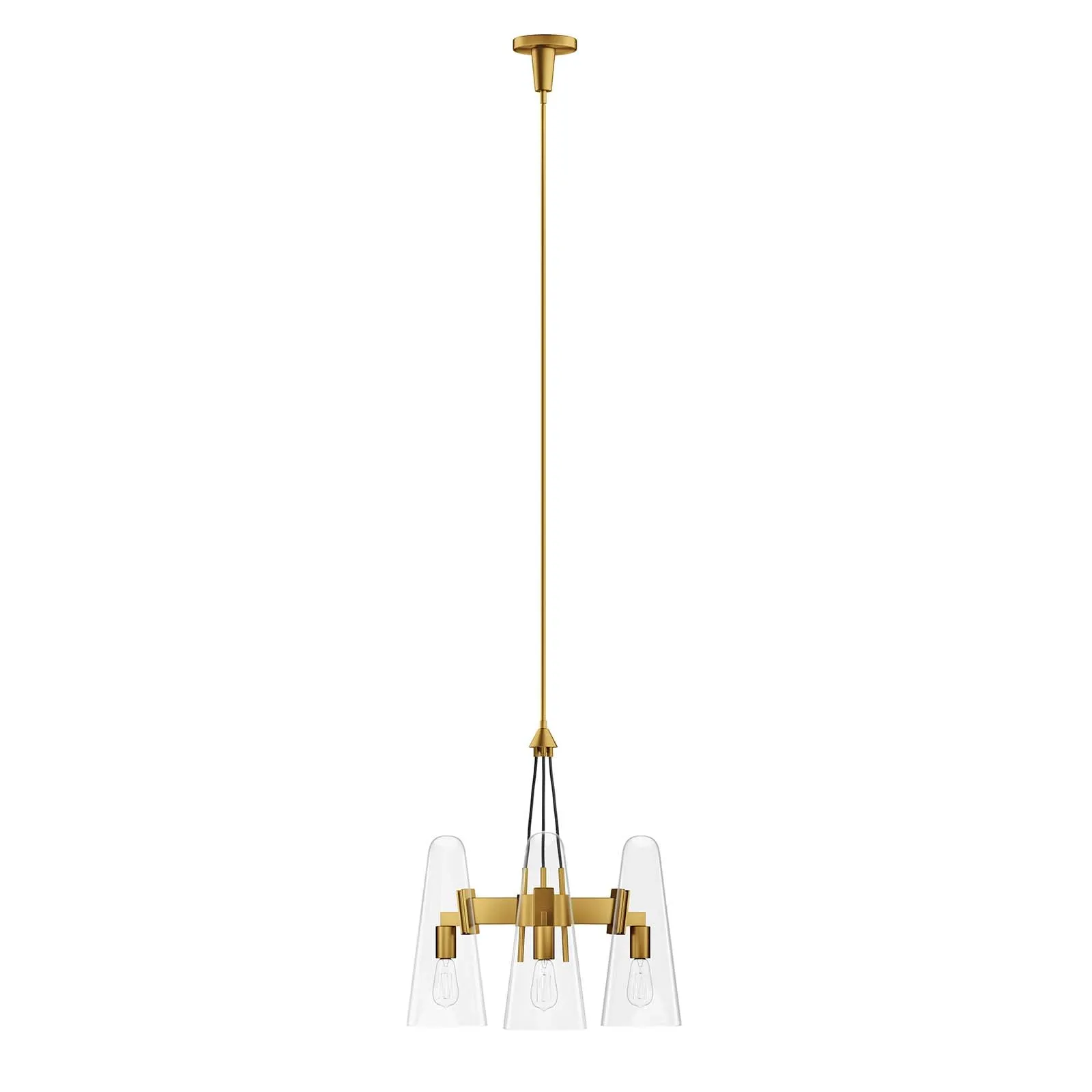 Beacon 3-Light Pendant Light by Modway