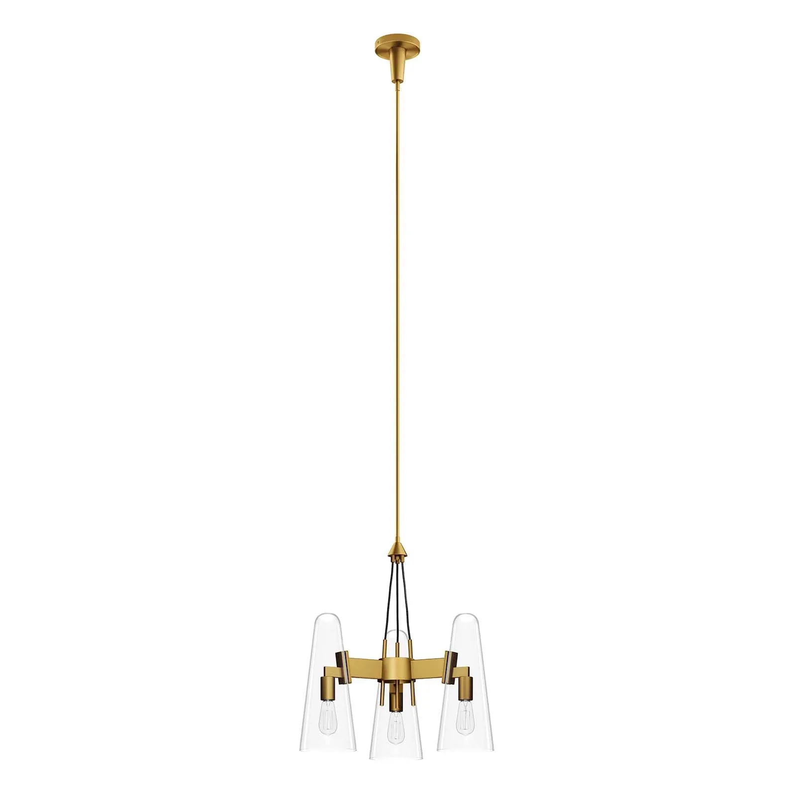 Beacon 3-Light Pendant Light by Modway