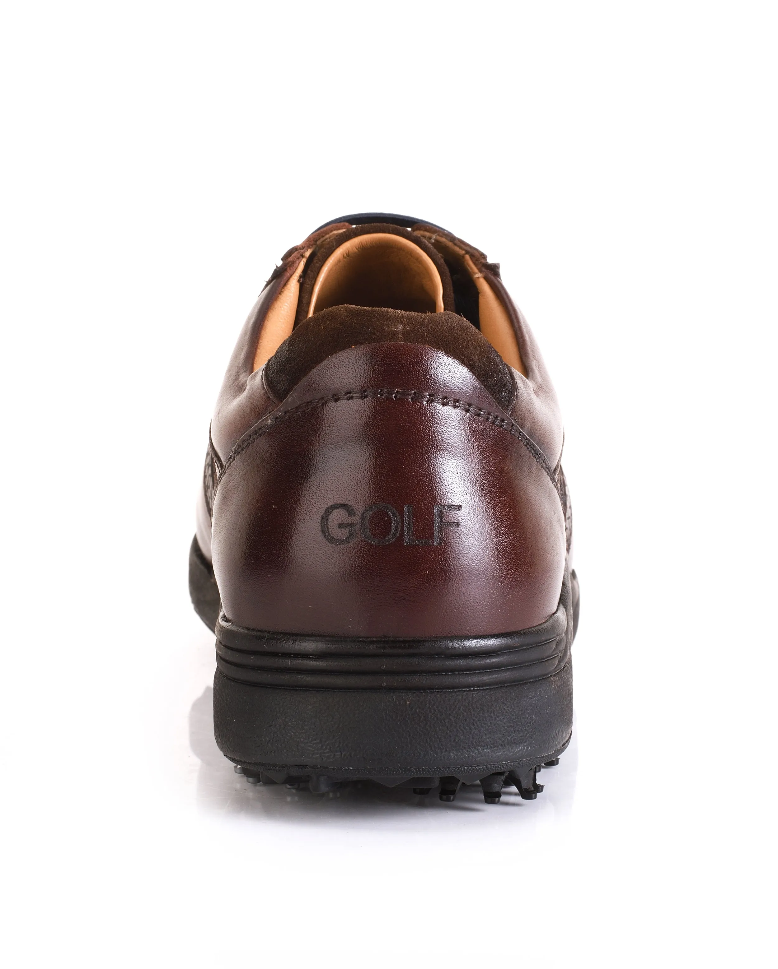 Berlin Antique Brown Golf Shoes