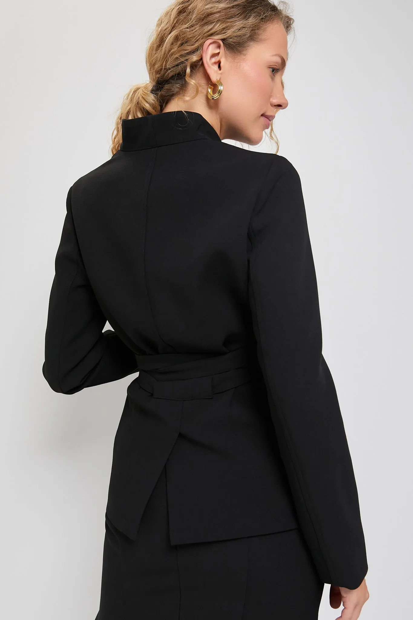 Black Gracie Wrap Blazer