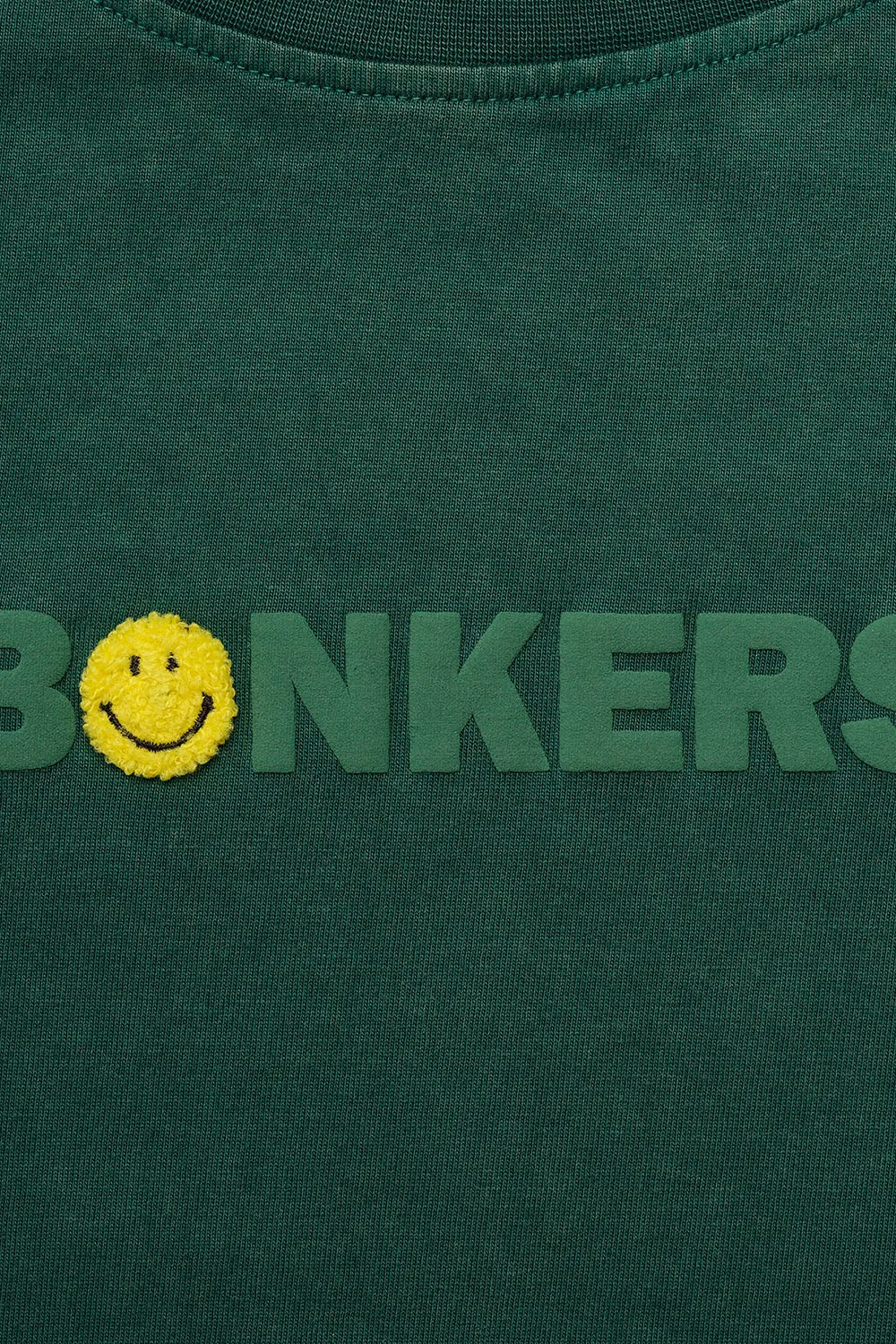 Bottle Green Smiley Originals x Bonkers Oversized T-shirt