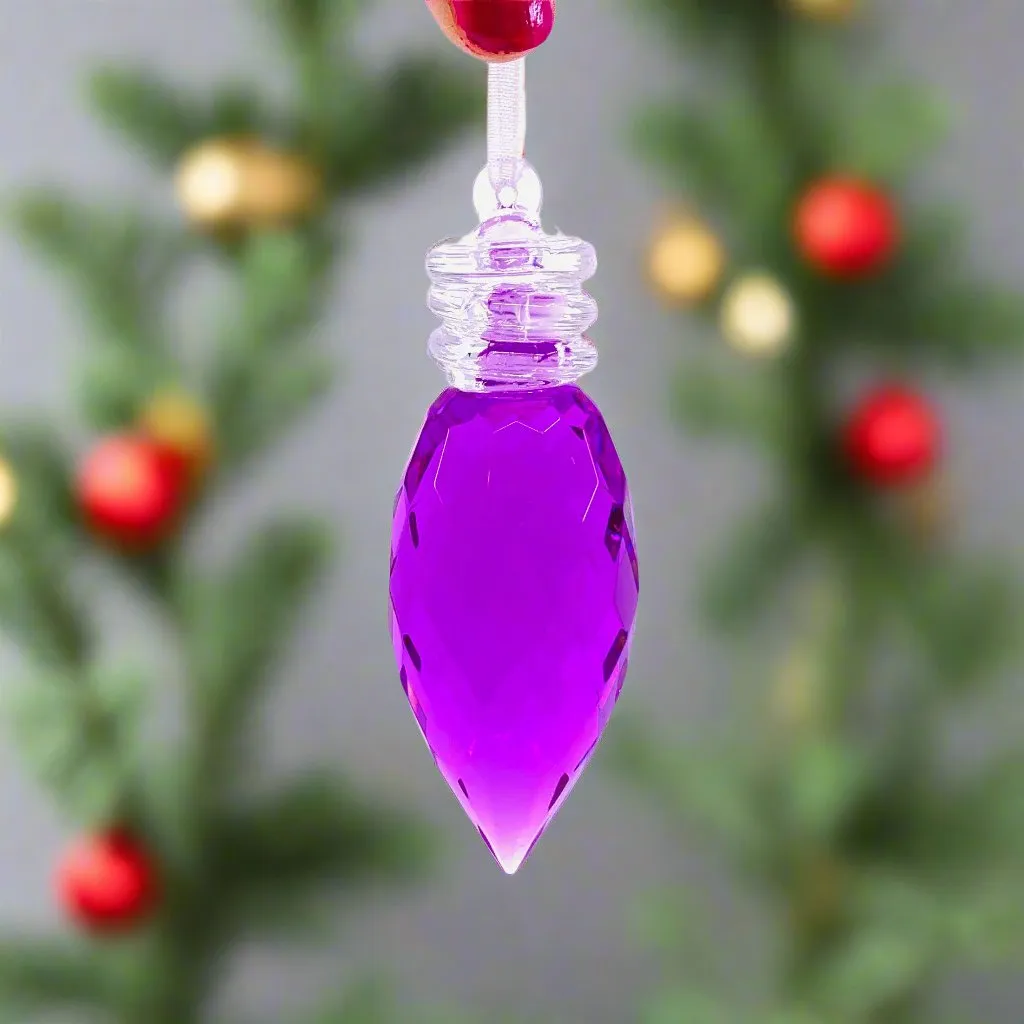 C9  Acrylic Crystal Ornament 1, Purple