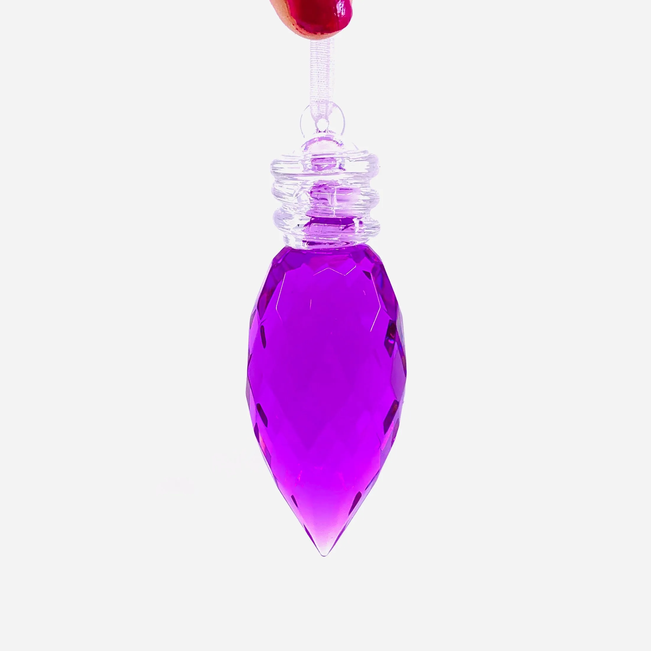 C9  Acrylic Crystal Ornament 1, Purple