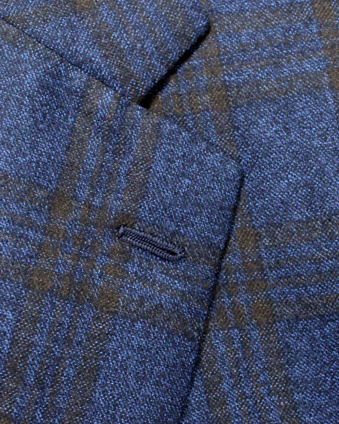 Cesare Attolini Sport Coat Gray Midnight Blue Brown Windowpane Cashmere EU 52/ US 42