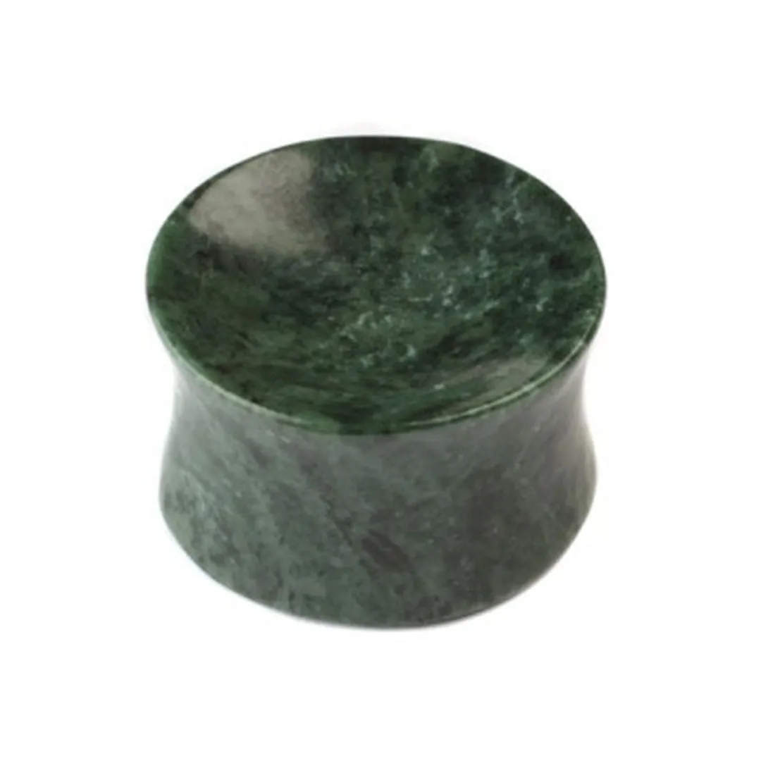 Convex Plugs - Green Italian Marble