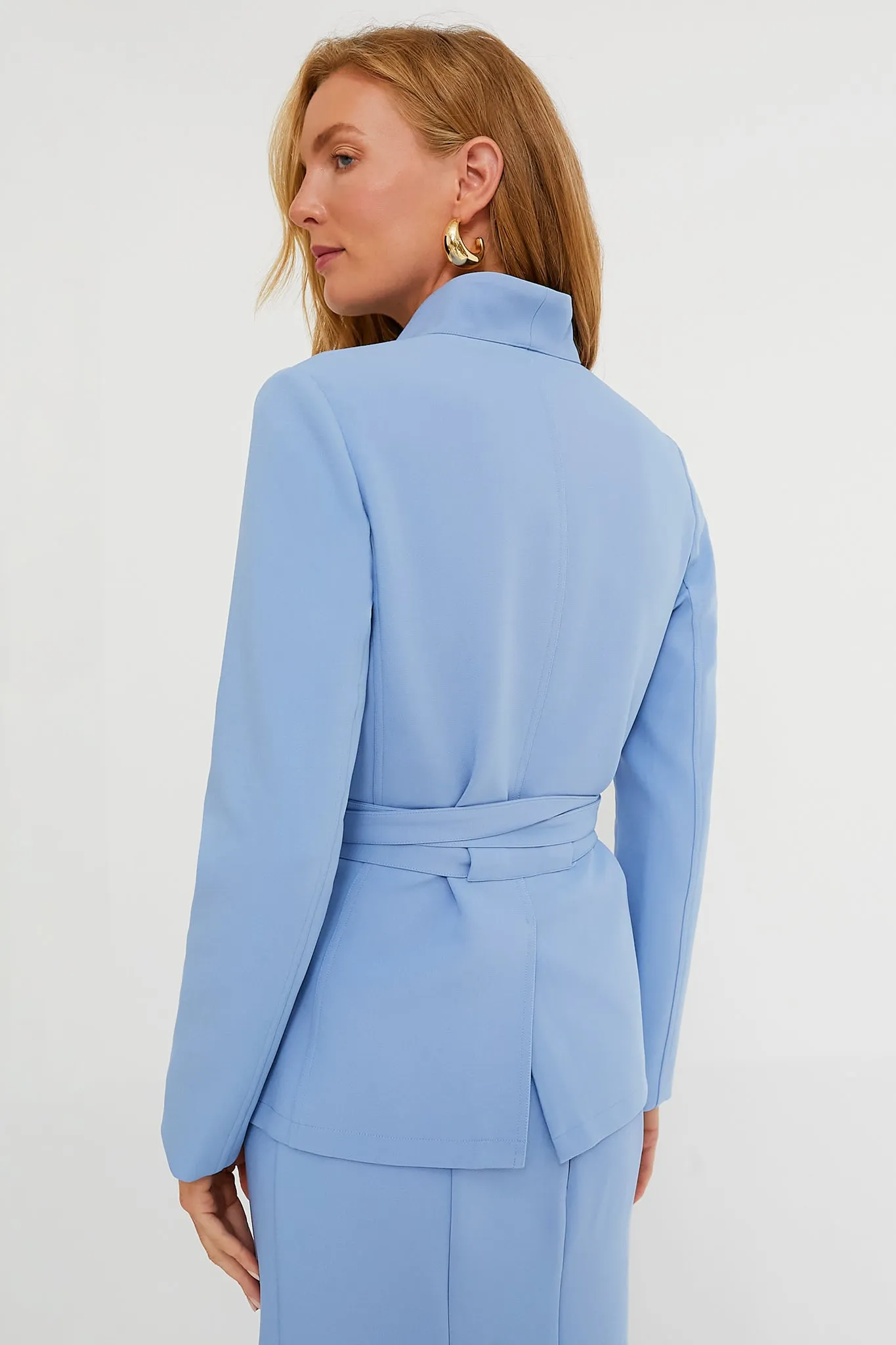 Cornflower Blue Gracie Wrap Blazer