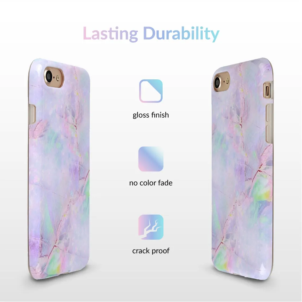 Cotton Candy Marble iPhone Case