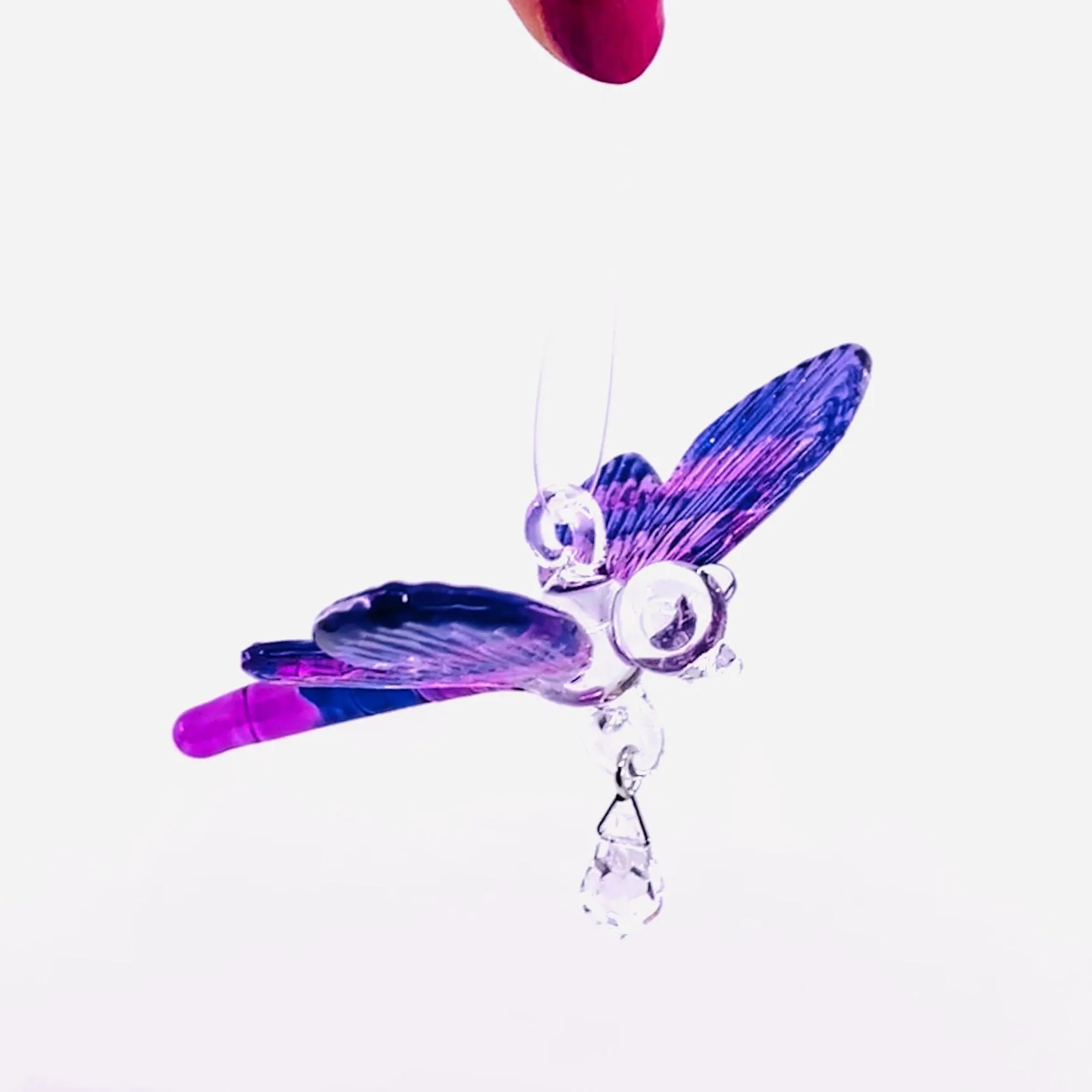 Dazzle Glass Dragonfly, Purple 2