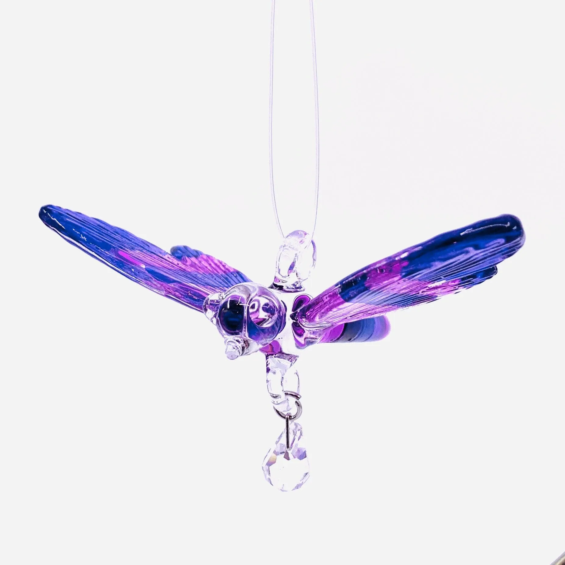 Dazzle Glass Dragonfly, Purple 2