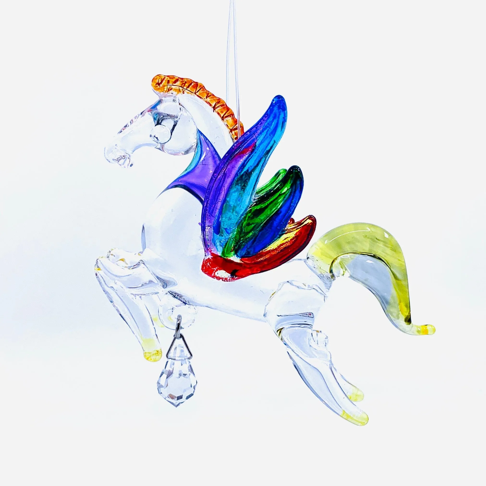 Dazzle Glass Pegasus, Orange 15