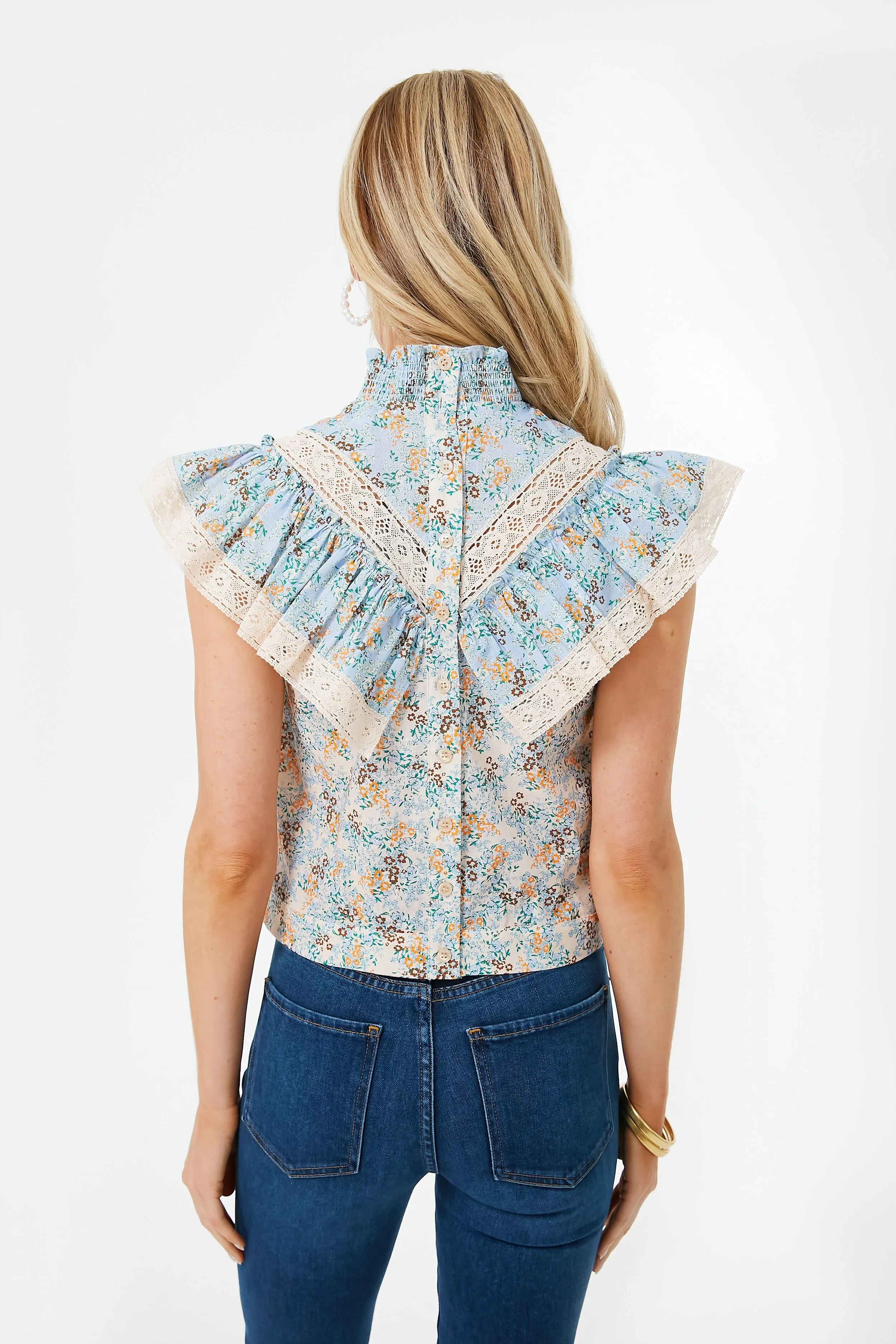 Ditsy Floral Combo Katrina Top