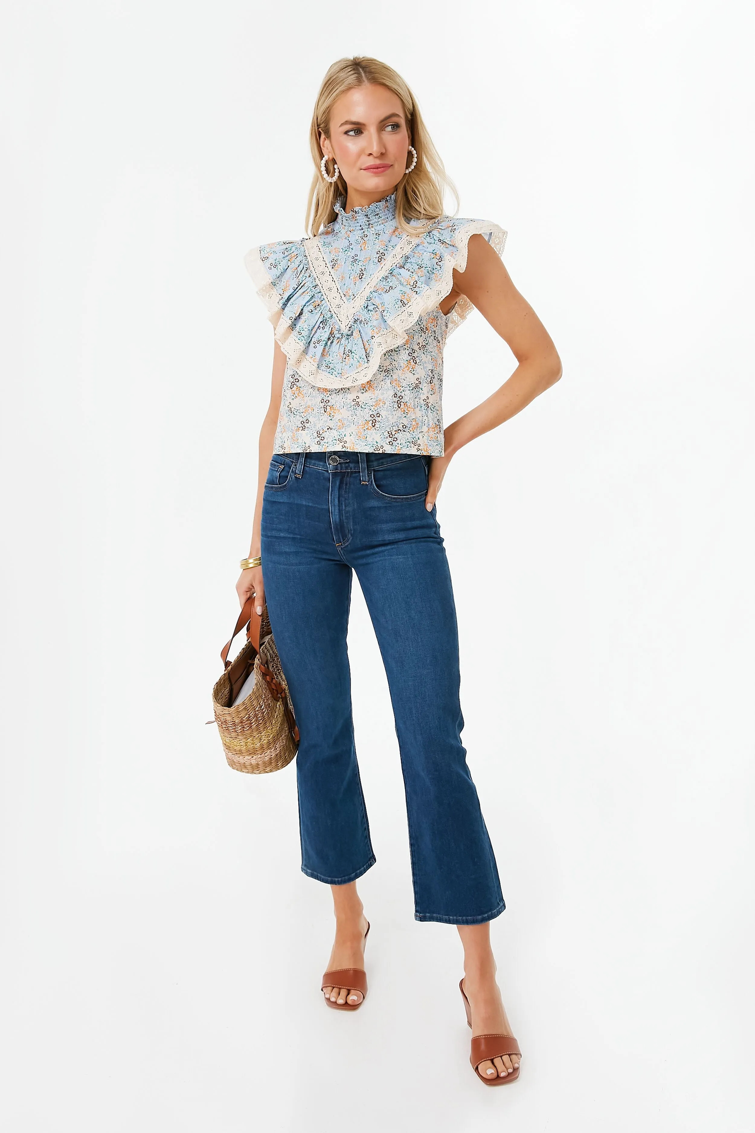 Ditsy Floral Combo Katrina Top