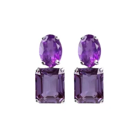 Earrings - Amethyst & Alexandrite