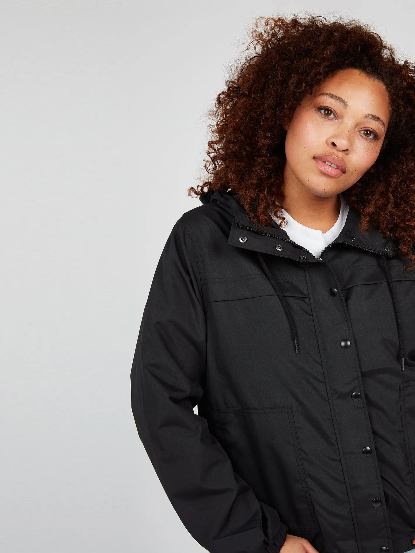 Enemy Stone Windbreaker Plus Size - Black