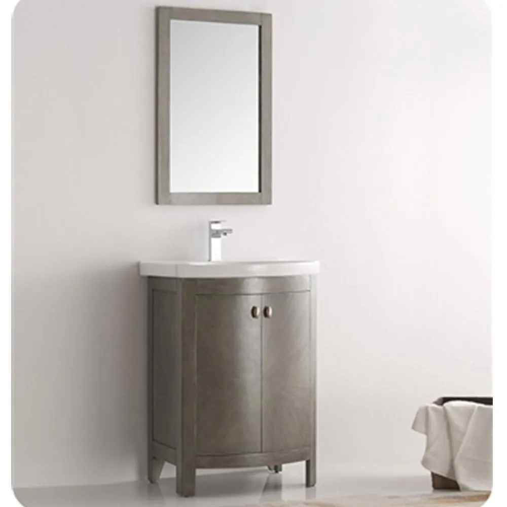 Fresca Greenwich 24 Antique Silver Traditional Bathroom Vanity