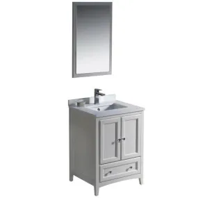 Fresca Oxford 24 Antique White Traditional Bathroom Vanity with Faucet FVN2024A