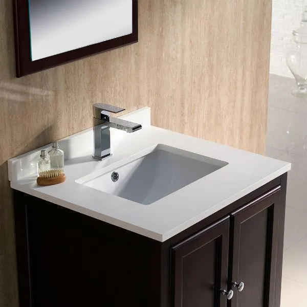 Fresca Oxford 24 Mahogany Traditional Single Bathroom Vanity with Faucet FVN2024