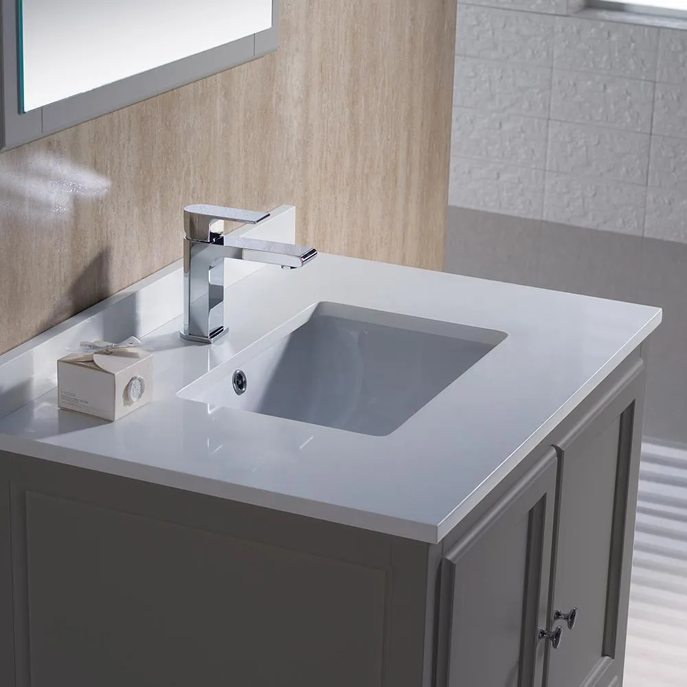 Fresca Oxford 30 Gray Traditional Bathroom Vanity