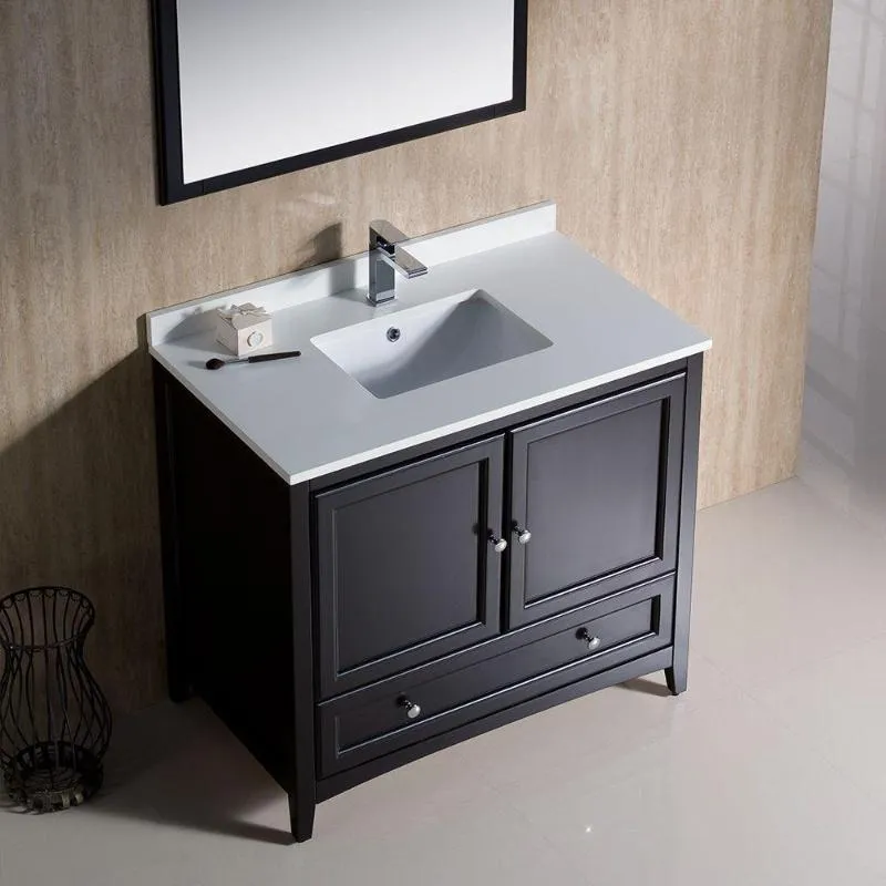 Fresca Oxford 36 Espresso Traditional Single Bathroom Vanity FVN2036ES