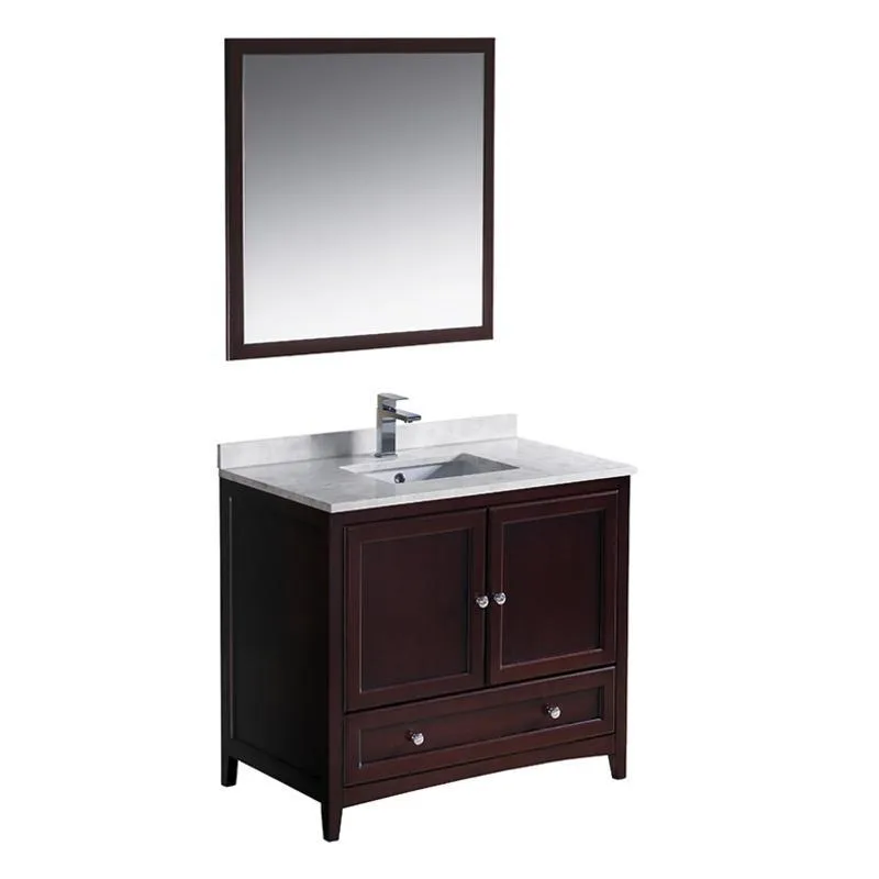 Fresca Oxford 36 Mahogany Traditional Single Bathroom Vanity FVN2036MH