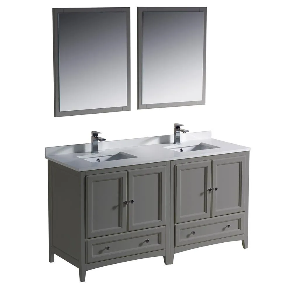 Fresca Oxford 60 Double Sink Vanity