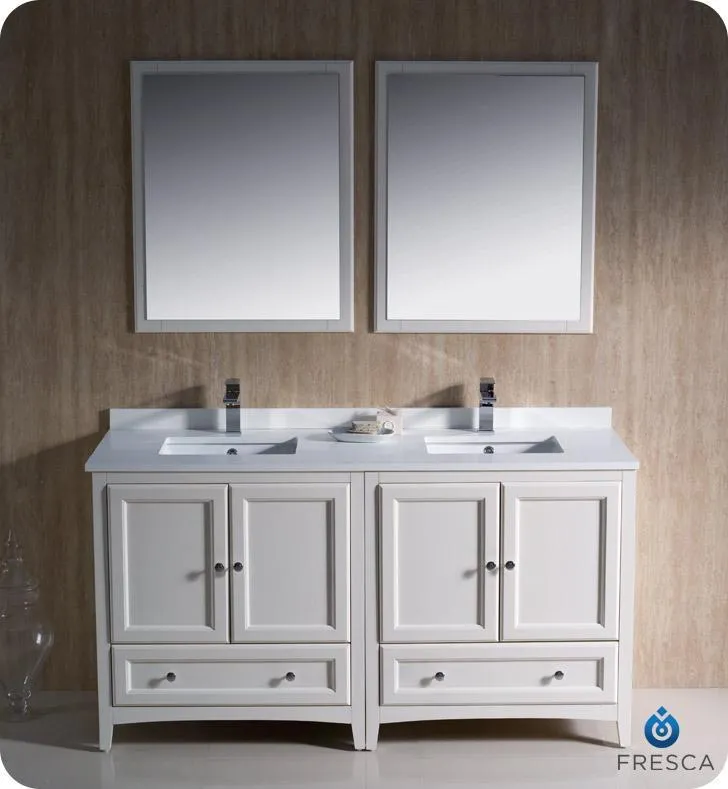 Fresca Oxford 60 Double Sink Vanity