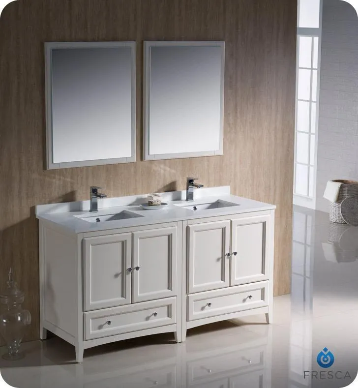 Fresca Oxford 60 Double Sink Vanity