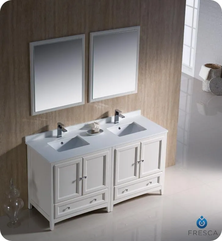 Fresca Oxford 60 Double Sink Vanity