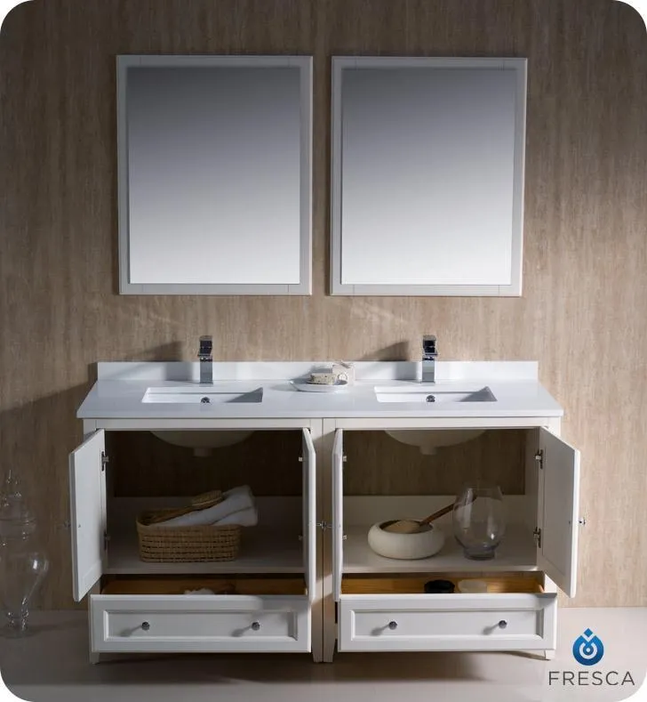 Fresca Oxford 60 Double Sink Vanity