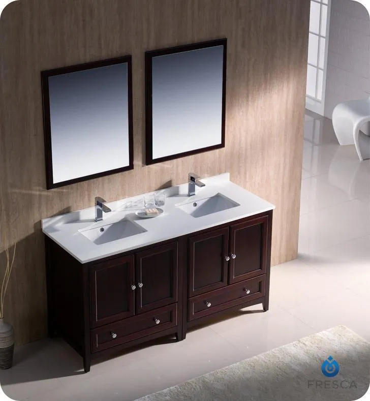 Fresca Oxford 60 Double Sink Vanity