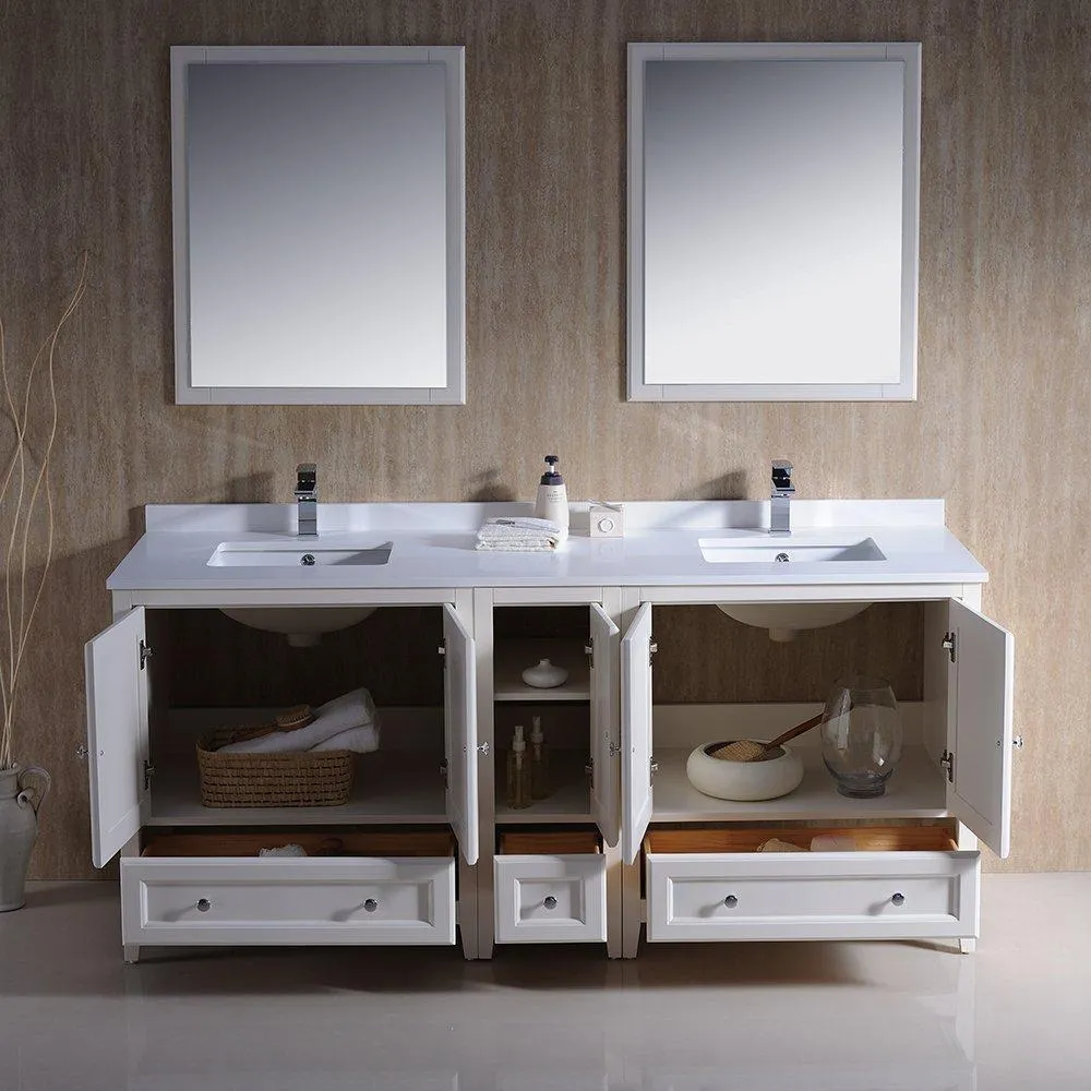 Fresca Oxford 72 Double Sink Vanity