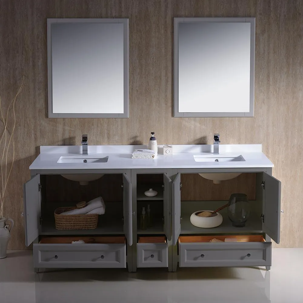 Fresca Oxford 72 Double Sink Vanity