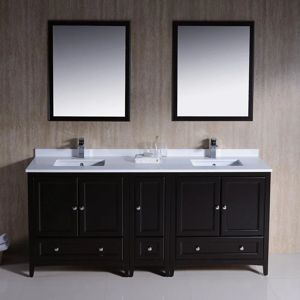 Fresca Oxford 72 Double Sink Vanity