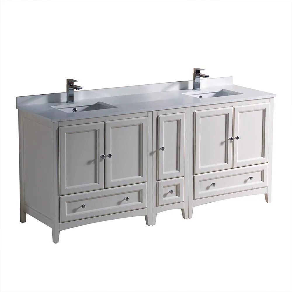 Fresca Oxford 72 Traditional Double Sink Bathroom Cabinets