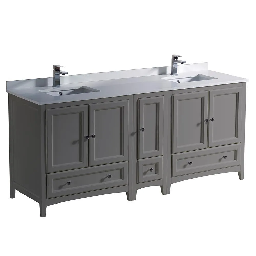 Fresca Oxford 72 Traditional Double Sink Bathroom Cabinets